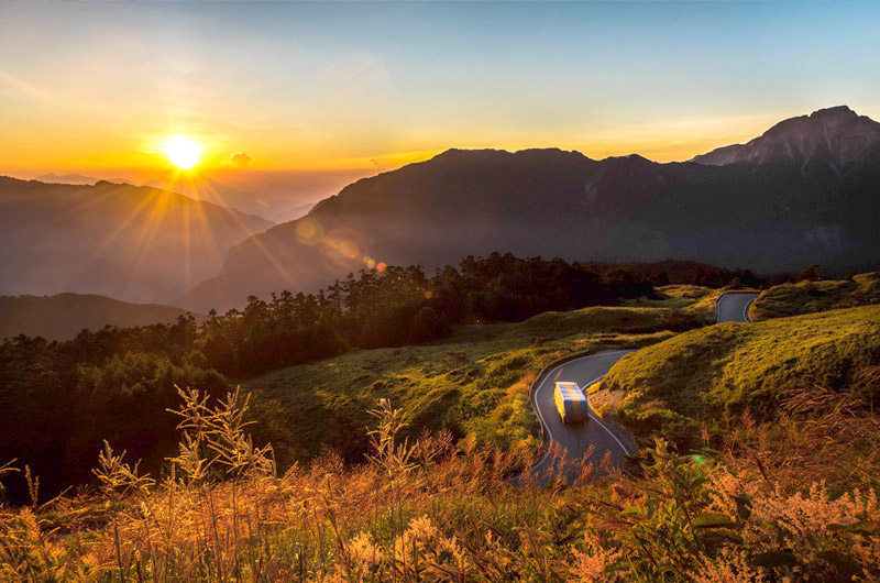 合歡山浪漫夕陽