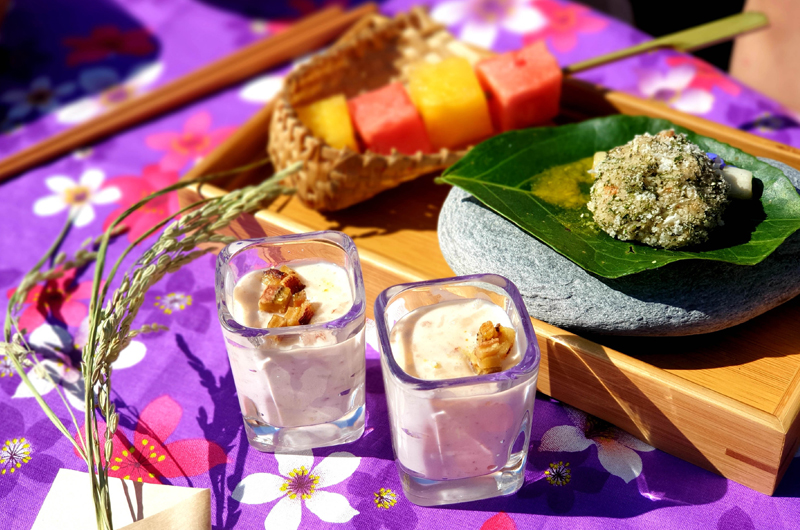 花蓮織羅部落稻田餐桌