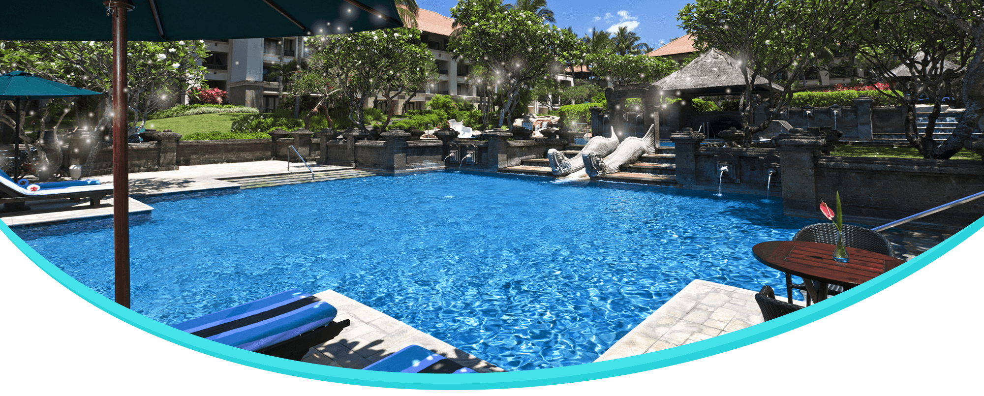 巴里島飯店泳池