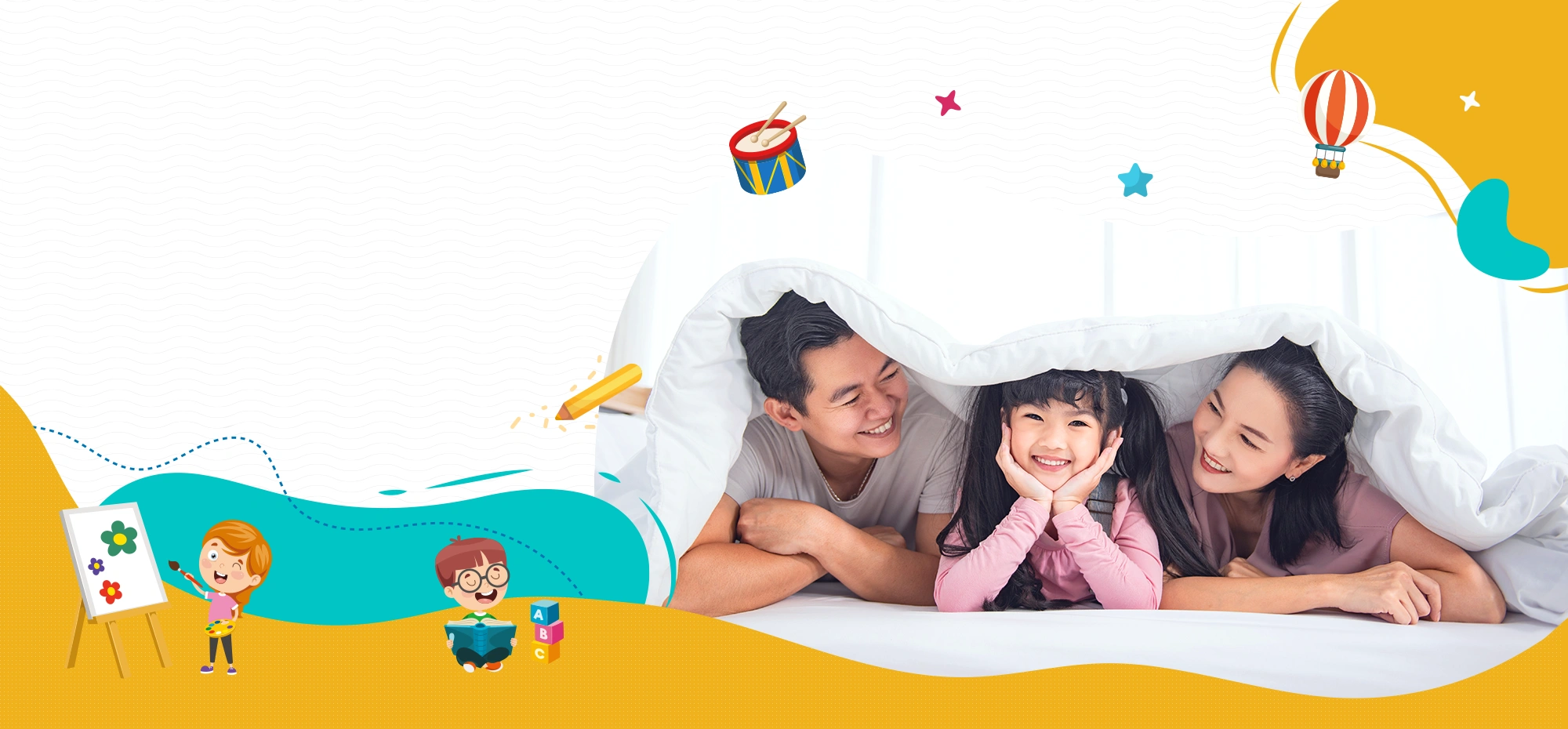 暑假親子飯店 房間 棉被 家庭