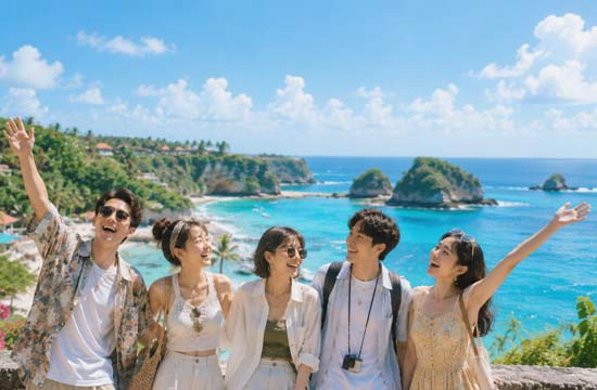 畢業旅行推薦海島國家 在藍天大海與度假海灘前開心合照留念