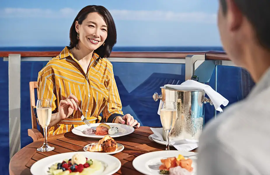 極致海景陽台用餐