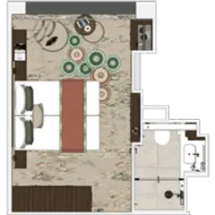 法式露台房 格局圖