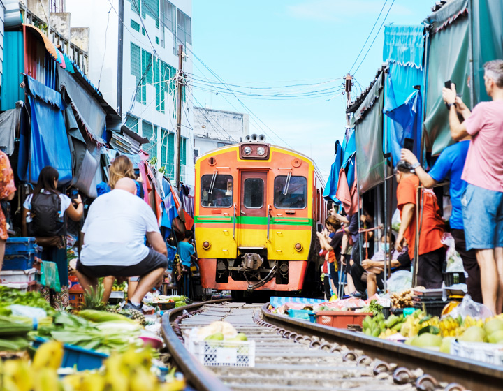 雙水上市場+美功鐵道+水上咖啡廳