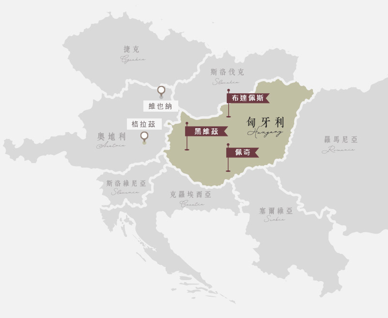 匈牙利地圖