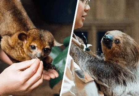 香港海洋公園 動物趣談 樹懶與蜜熊
