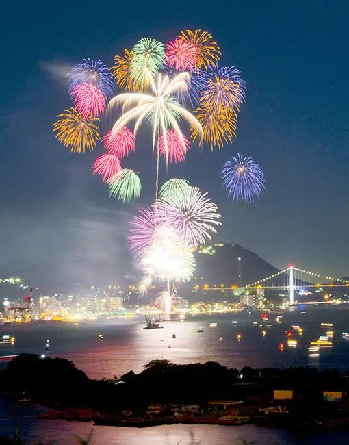 關門海峽花火