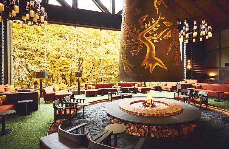 星野集團 奧入瀨溪流飯店 東館大廳