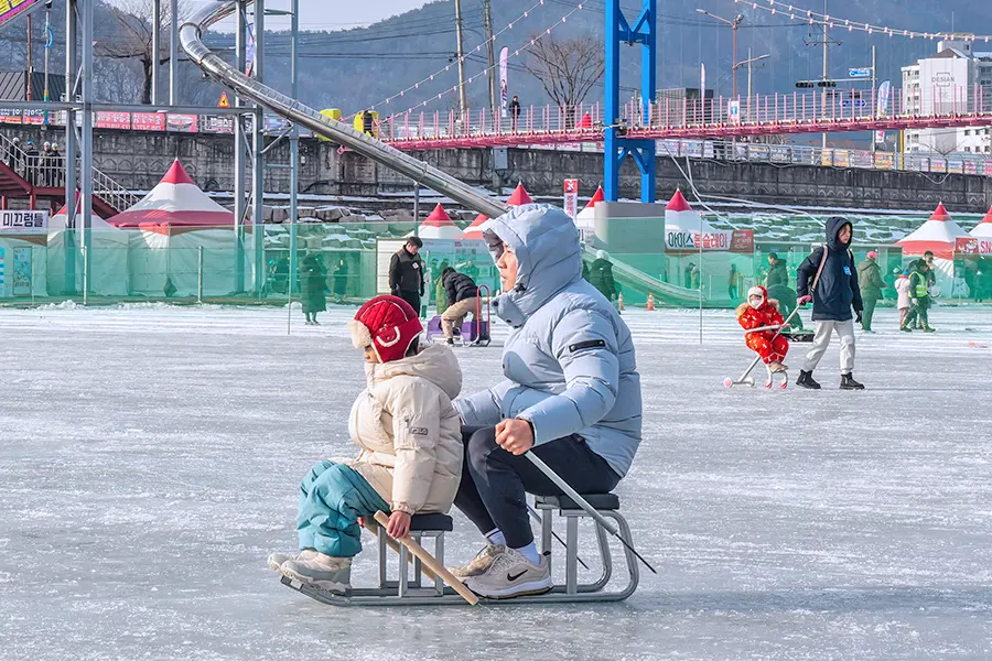 親子冰上活動